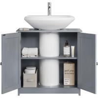 Mueble Baño Moderno de Madera Lavabo Bajo con Armario y Sifón Estante Ajustable con 2 Puertas - details 5