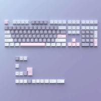 Teclado de tres colores, 126 teclas, PBT Cherry nical, teclado inalámbrico para interruptor MX, teclas F75 G87 - details 5