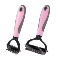 Cortador de nudos de piel para mascotas, herramientas de aseo para eliminar el pelo de gatos, cepillo de doble cara, productos para mascotas, peine para gatos, 1 unidad - details 5