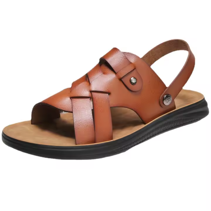 Sandalias de verano para hombre, nuevas, transpirables, de suela blanda, para playa, estilo británico, de talla grande - 1