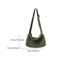 Bolso cruzado para mujer, bolso de lona retro, bolso de un solo hombro para adolescentes, bolso informal, bolso cruzado - details 0
