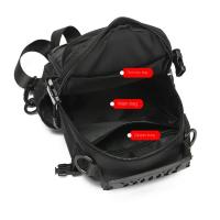 Bolso de hombro a la moda para hombre, bolso de pecho multifunción de gran capacidad, bolso de mensajes deportivo, bolso cruzado de tela de Color sólido para hombre - details 10