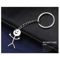 Llavero de Stickman con Dedo Medio Tendencia 2025 Colgante de Bolsa Escolar Coche - details 4