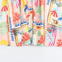 TRAFZA-Conjunto de 2 piezas para mujer, minitop con tirantes y botones estampados, sin mangas, Espalda descubierta, Falda Midi elegante de cintura alta para playa - details 49