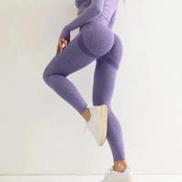 Mallas deportivas sin costuras para mujer, mallas elásticas de cintura alta para Yoga, gimnasio, trotar, secado rápido, Push Up, pantalones ajustados para mujer - details 1