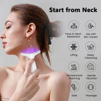 Masajeador de luz roja para rostro y cuello, dispositivo facial con 7 modos de color, herramienta de masaje facial para el cuidado de la piel, masajeador facial True Beauty Glow para mujeres, masajeador facial LED 7 en 1 para uso doméstico relajante - details 1
