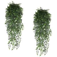 Plantas artificiales de ratán persa, colgante de enredo verde falso, plantas de plástico resistentes a los rayos UV para exteriores, decoración para fiesta de boda - details 18