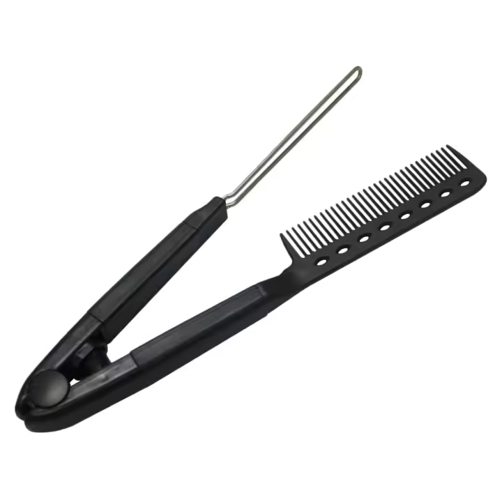 Alisar el cabello en forma de V, peine alisador, herramienta de plástico para peinar el cabello - 1