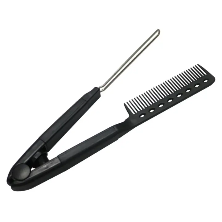 Alisar el cabello en forma de V, peine alisador, herramienta de plástico para peinar el cabello - 1