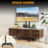Ruedas para Televisión de 32-75 Pulgadas Altura Ajustable Móvil Soporte de Almacenamiento de TV con Bala hasta 40kg VESA 400x400mm - details 4