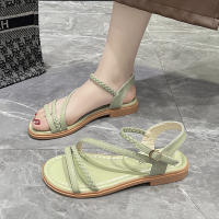 Sandalias de tacón para mujer 2025 Estilo bohemio étnico, suela de goma francesa, diseño de detalle de suela suave - details 15