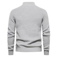 Día del padre 2025 Nuevo Otoño Cárdigans de algodón con cremallera para hombres Moda Casual Social Hombres Suéteres Cuello alto Cálido Invierno Suéter de punto Hombres - details 2
