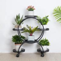 Estantería para Macetas de Metal con Ruedas Soporte Universal para 6 Niveles con Ruedas - details 1