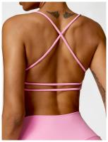 Sujetador de mujer con correa cruzada sujetador de yoga transpirable entrenamiento sexy espalda hermosa top de fitness - details 25