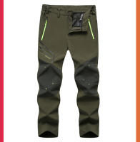 Pantalones de senderismo para hombre, impermeables, transpirables, de secado rápido, pantalones largos elásticos para primavera y otoño - details 4