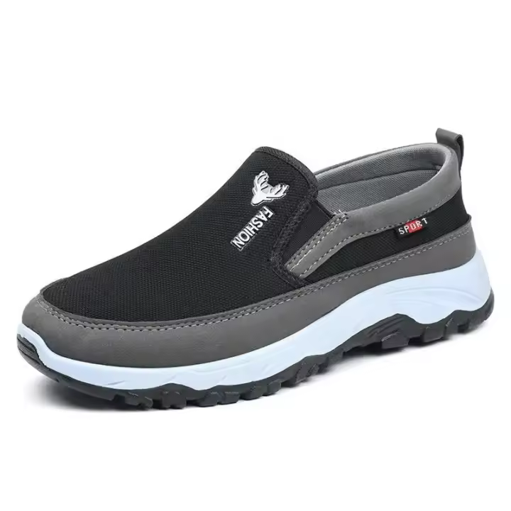 famgem Zapatos De Lona Para Hombre Con Suela Suave Casual Transpirables Cómodos Con Mangas Slip-On Zapatillas De Tela Oxford Antideslizantes Resistentes Al Desgaste Para Primavera/Otoño - 1