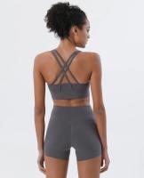 Sujetador deportivo con espalda cruzada para mujer, Bralette recortado para gimnasio, Yoga, Sexy, transpirable, ropa interior, 25 colores - details 13