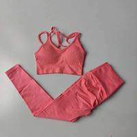 Conjunto de sujetador deportivo para mujer, malla profesional para levantamiento de cadera, FINESS, amortiguador, correr, Tre de yoga, ropa de entrenamiento, 2 - details 16
