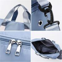 Bolsa de Lona de gran capacidad con compartimento Para Zapatos, Bolsa Húmedo y Funda a carrito para Mujeres y helbres, Bolsa de viaje, Bolsa de fitness, Gimnasio, camping, yoga, waterproof, 40 L (Azul) - details 1
