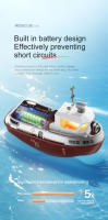 Mini barco de rescate a Control remoto para niños, barco de carreras a prueba de agua, 1/32G, 2,4 - details 10