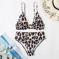 Bikinis Push Up para mujer, traje de baño de cintura alta, conjunto de dos piezas, traje de baño para playa - details 9