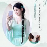 Horquilla de mariposa, cola de caballo trenzada larga, extensión de cabello, banda de goma, cola de poni, banda para el cabello Natural - details 4