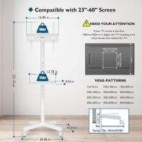 Ruedas para TV Portátil Ajustables, Hasta 25kg, Ancho de 400x400mm, Para Plasma/LCD/LED de 23 a 60 Pulgadas - details 6