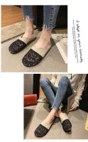 Verano nuevas zapatillas de mujer malla transpirable fondo plano pie arrastre de las mujeres de gran tamaño de comercio exterior zapatillas de mujer - details 6