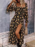 Elegante Vestido Maxi de Temporada Floral Estilo Boho Chic para Mujeres - details 3
