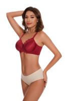 sujetadores con aros para mujer, minimizador Floral de encaje, cobertura completa, sin relleno, sin forro, soporte cómodo para el día a día - details 7