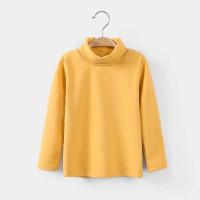 Otoño niños y niñas suéter de cuello alto suave de Color sólido niños prendas de punto de invierno camisa básica de manga larga suéter para niños niños - details 14
