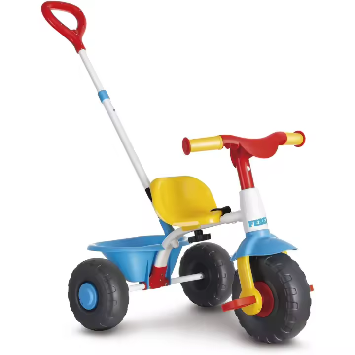 Baby Trike Rosa, Triciclo para Niños con Estructura Metálica y Cinturón de Seguridad, 2 Posiciones, Silla de Empuje y Triciclo con Pedales, De 1 a 3 Años, Color Rosa, Famosa, 800012811 - 1