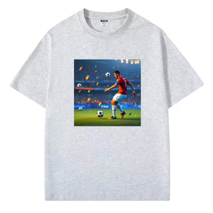 2025 camiseta para hombre camiseta negra de algodón puro camisetas Ronaldo camiseta de fútbol blanca última novedad - 1