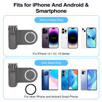Soporte magnético para teléfono Magsafe, empuñadura de refuerzo de mano con obturador Bluetooth 1/4, tornillo de montaje en trípode para iPhone y Android - details 2