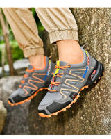 Zapatillas de senderismo al aire libre para hombre, zapatos planos de escalada, Trekking con cordones, ciclismo de montaña, transpirables - details 15