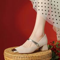 Zapatos Mary Jane de estilo francés para mujer, zapatos individuales con correa para la boca poco profunda, adecuados para caminar y bailar - details 7
