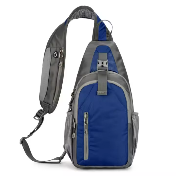 Bolso de hombro deportivo informal para hombre y mujer, bolsa de pecho multifuncional impermeable, correa ajustable, riñonera cruzada duradera - 1