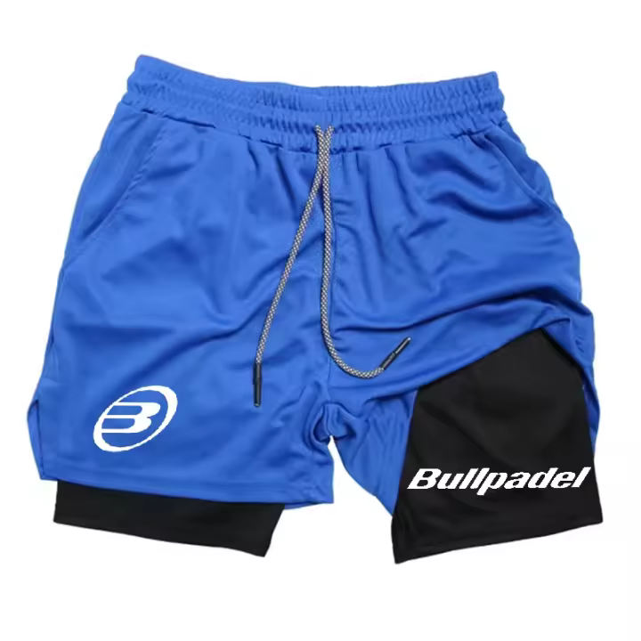 Pantalones cortos deportivos de Padel para hombre, pantalones cortos de tenis transpirables de secado rápido, pantalones de bádminton, ropa deportiva para correr al aire libre, novedad de verano - 1