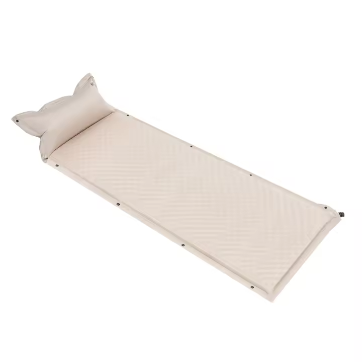 Mat de Camping Inflable Textura Ajustable a Curvas Corporales PVC, Esponja PU - 1