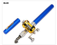 Mini caña de pescar telescópica de bolsillo portátil con forma de bolígrafo, caña de pescar plegable con rueda de carrete - details 6