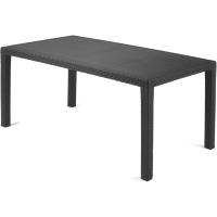 Mesa Fija Exterior Mesa de Comedor de Polipropileno Diseño Malu Acabado en Antracita - details 3