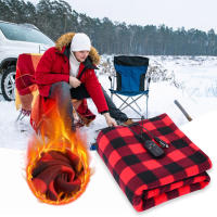 Almohadilla calentadora para el cuerpo, estera de calefacción suave de 12V, 9 temperaturas ajustables, manta de calor eléctrica para invierno - details 2