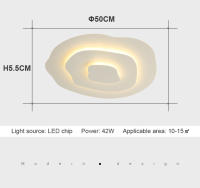 [1 año de garantía] TOMAX Lámpara de techo LED para dormitorio Moderno Simple Creativo Estilo nórdico geométrico Luz de tres colores Cambio de color Estudio Lámpara de habitación para niños Diseño invisible ultrafino Protección para los ojos - details 11
