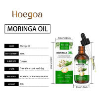 El aceite esencial de semilla de Moringa HOEGOA hidrata, ilumina, reduce el encrespamiento, suaviza y oculta el cabello. - details 0