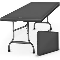 Mesa de Camping Plegable Multifuncional 180 x 75 cm Portátil para Jardín, Balcón, Picnic - details 0