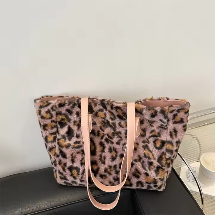 Mirad-Bolso de piel con estampado de leopardo para mujer, bolsa de hombro de gran capacidad, versátil, novedad de 2024 - 1
