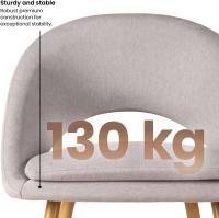 Pack de 2 sillas Acolchadas y tapizadas en Tela para salón, Comedor o Dormitorio - details 7