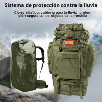 80L Camuflaje Mochila Táctica Gran Capacidad Senderismo Bolsa Impermeable Ciclismo Pack Hombres Mochila de viaje al aire libre Multi-Bolsillo Bolsas - details 3