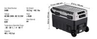 SucceBuy Refrigerador-congelador portátil para automóvil,-4 ℉ -68 ℉   Ajustable. Enfriador de compresor para el hogar, al aire libre, camping, RV, automóvil. - details 7