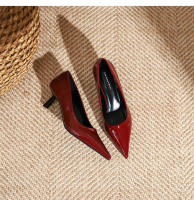 Zapatos de tacón de aguja puntiagudos de charol versátiles clásicos - details 43